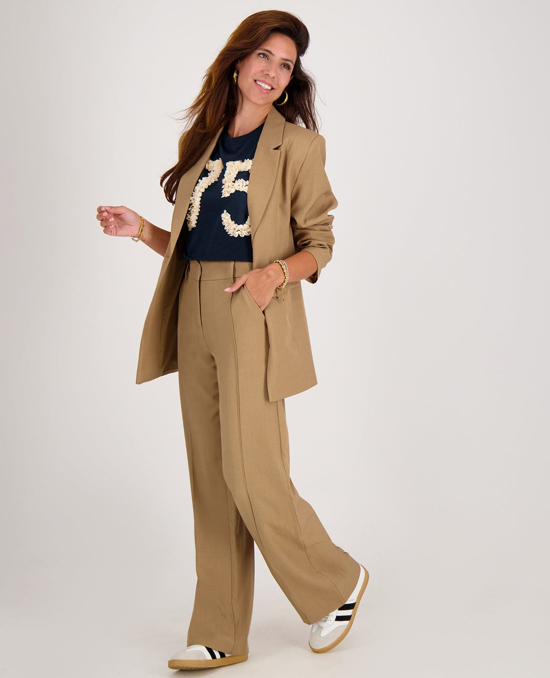 Je m'appelle Tops Tee Flower | Donkerblauw