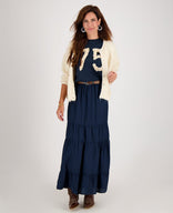 Je m'appelle Tops Tee Flower | Donkerblauw