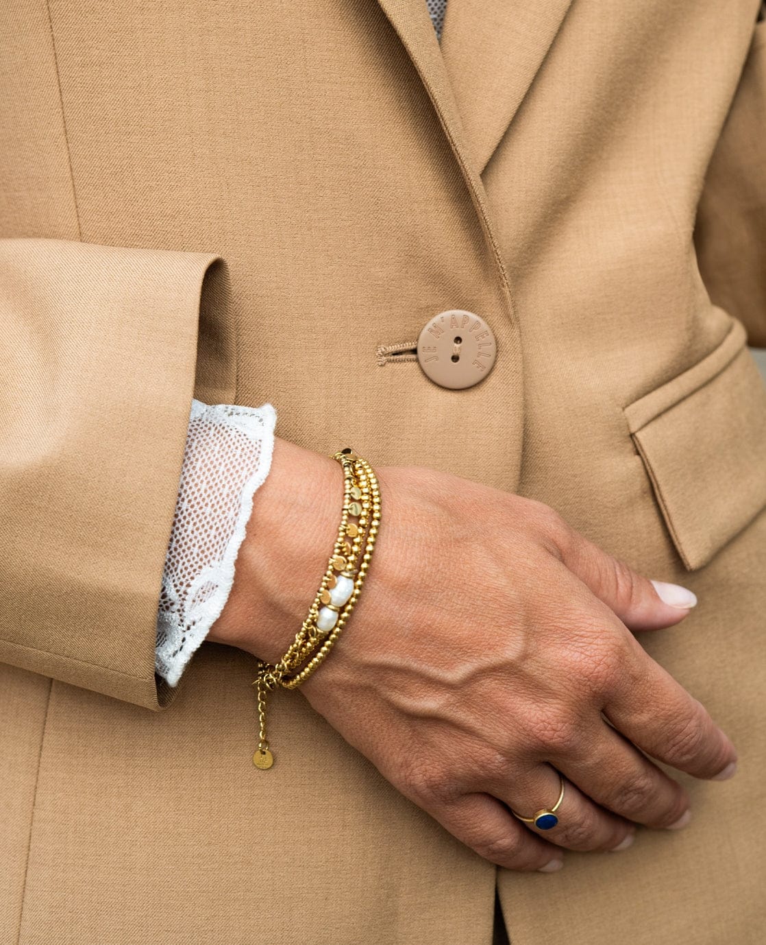 Je m'appelle Jassen Blazer Straight | Light Toffee