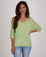 Je m'appelle Tops Pull Summer | Light Green