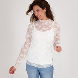 Je m'appelle Tops Porselein wit / XS Top Lace | Porselein wit