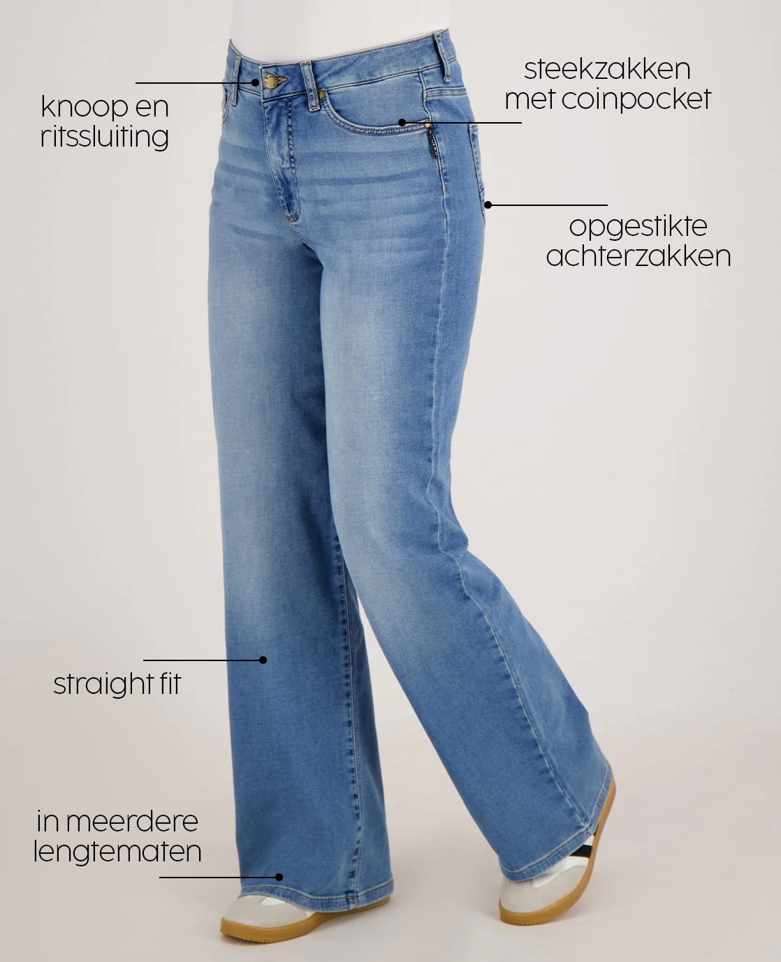 Je m'appelle Broeken Pant Romee Jogg Denim | Light Denim