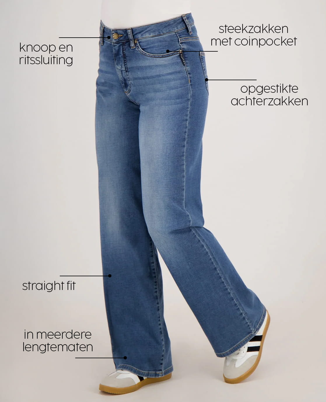 Je m'appelle Broeken Pant Romee Jogg Denim | Medium Denim