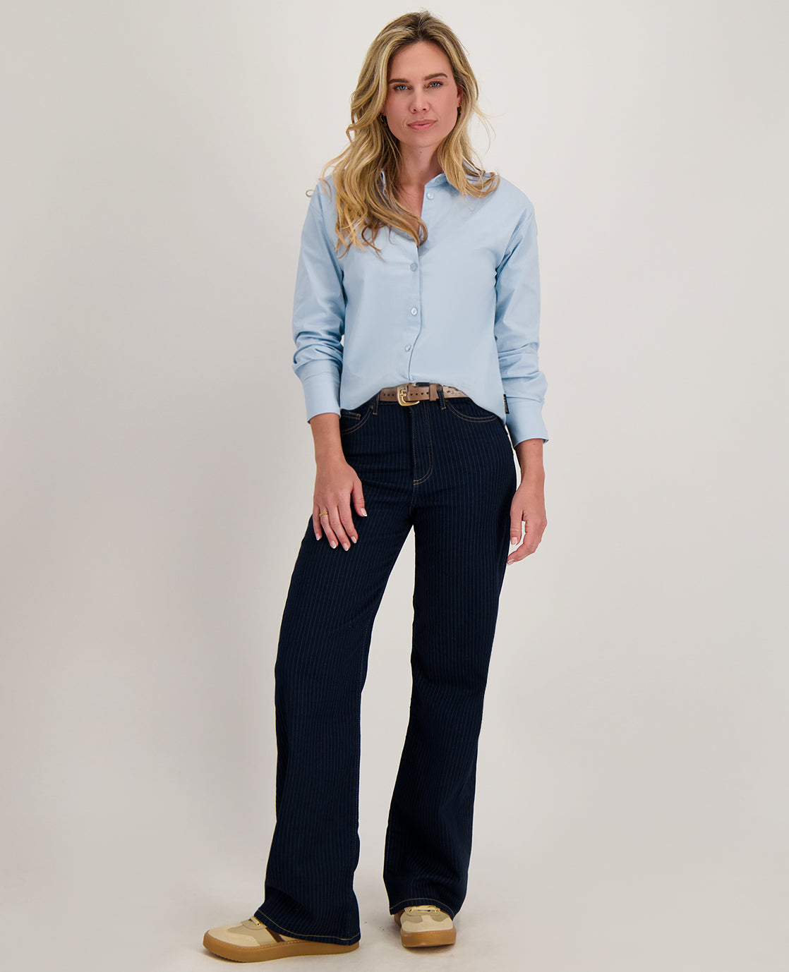 Pant Romee Jogg Denim | Dark Denim Pinstripe