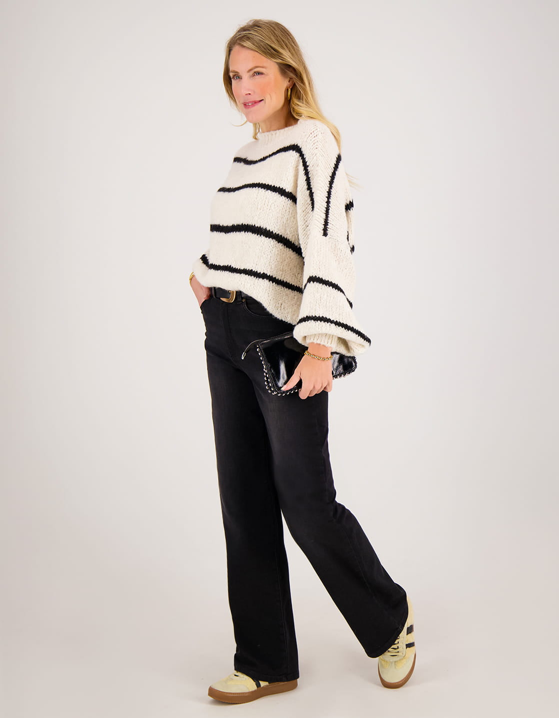 Je m'appelle Broeken Pant Romee Jogg Denim | Black Denim