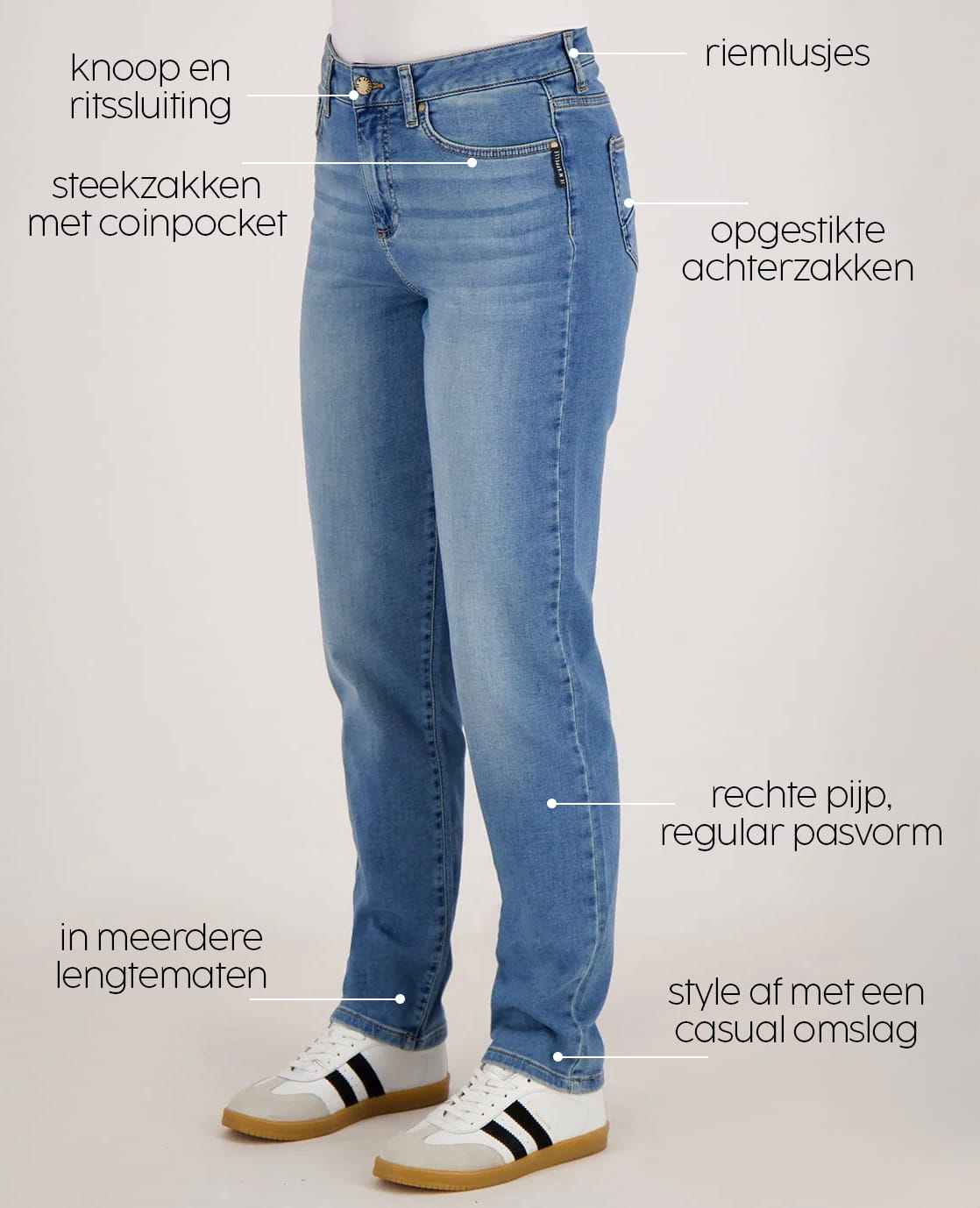 Je m'appelle Broeken Pant Lynn Jogg Denim | Light Denim
