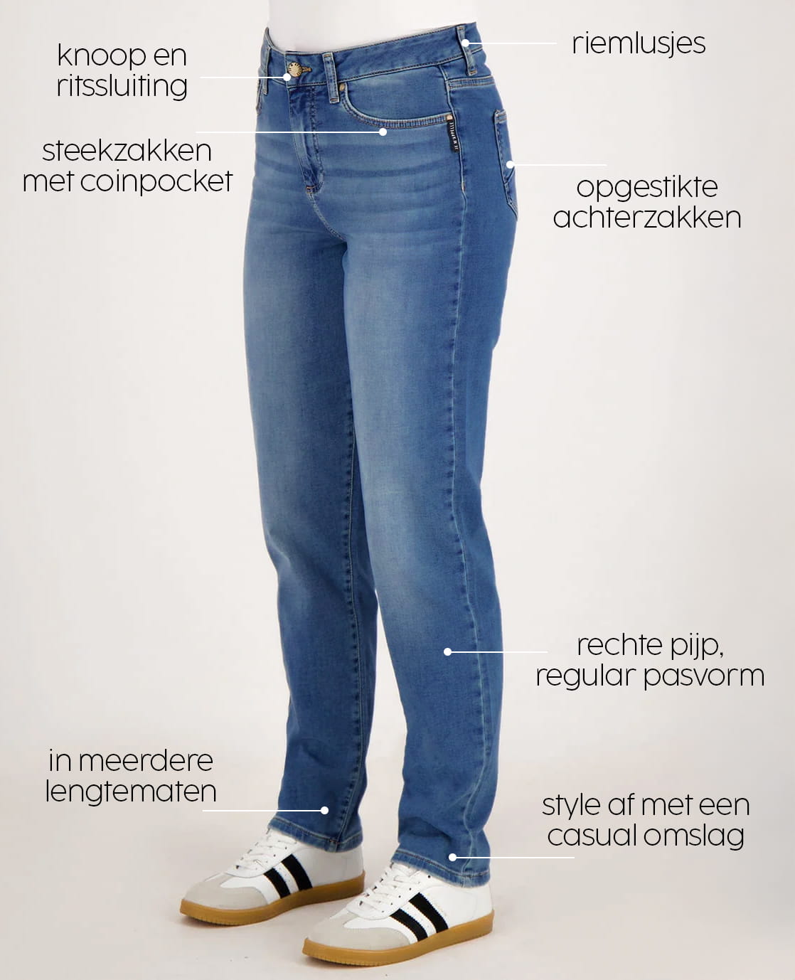 Je m'appelle Broeken Pant Lynn Jogg Denim | Medium Denim