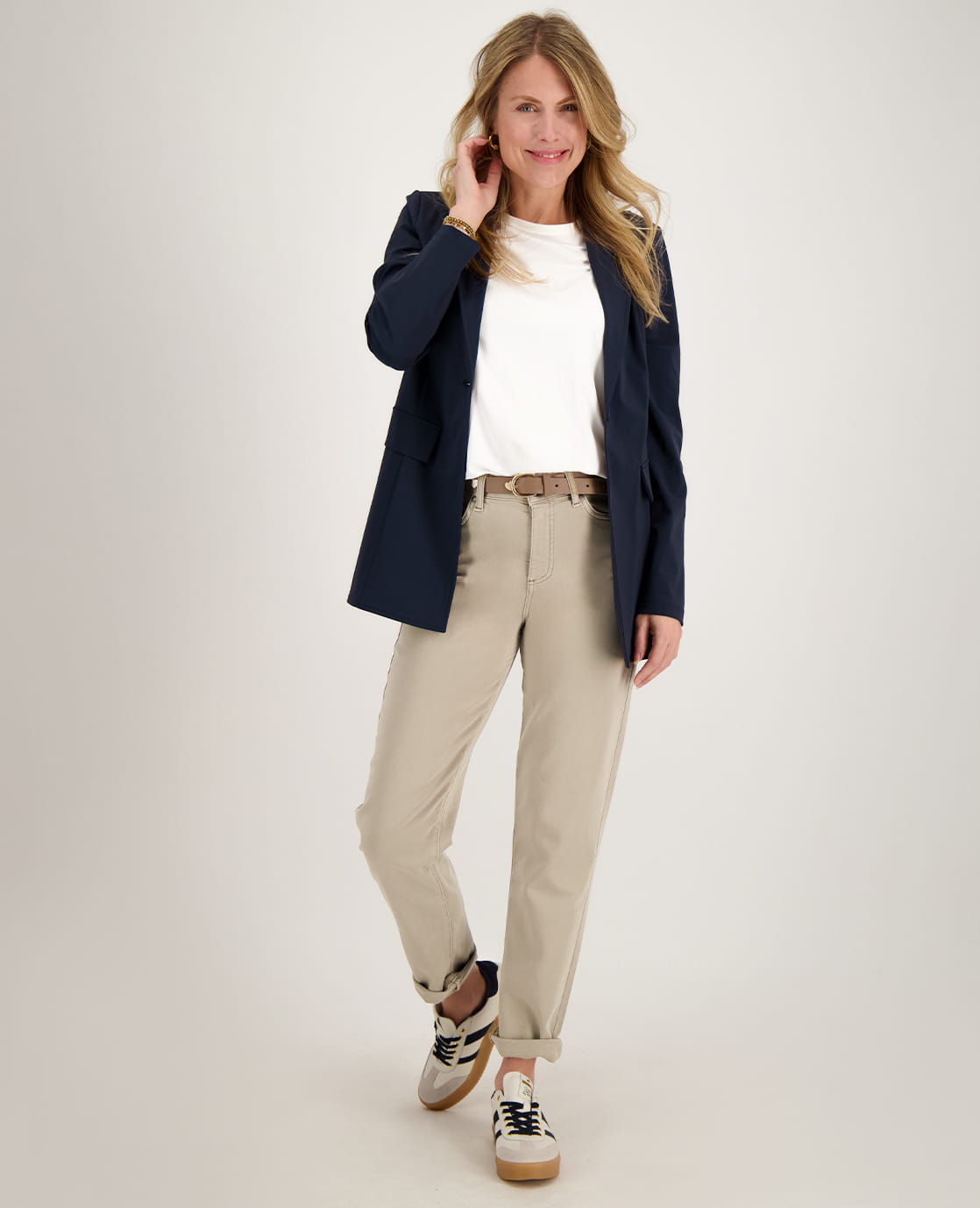 Je m'appelle Jassen Blazer Straight Travel ++++ | Donkerblauw