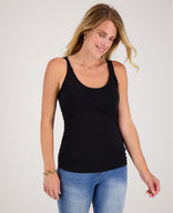 Je m'appelle Tops Zwart / XS Tanktop | Zwart