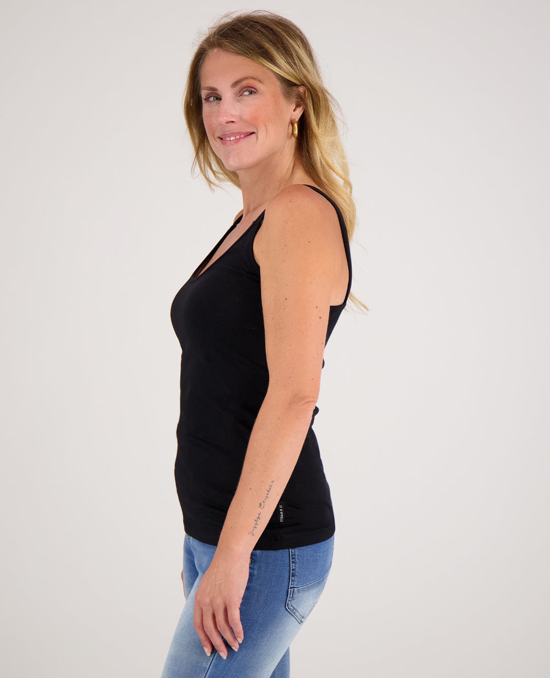 Je m'appelle Tops Tanktop | Zwart