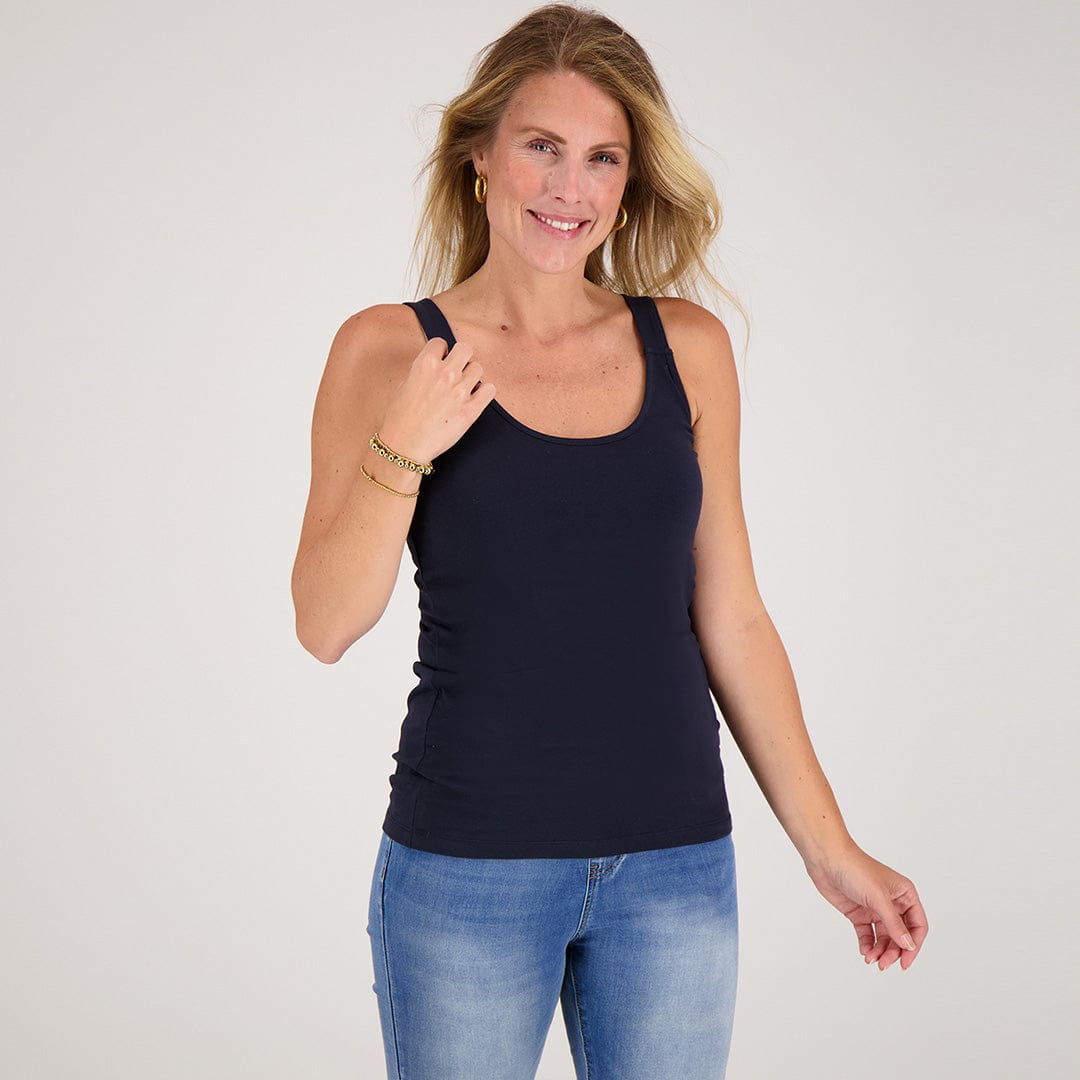 Je m'appelle Tops Tanktop | Donkerblauw