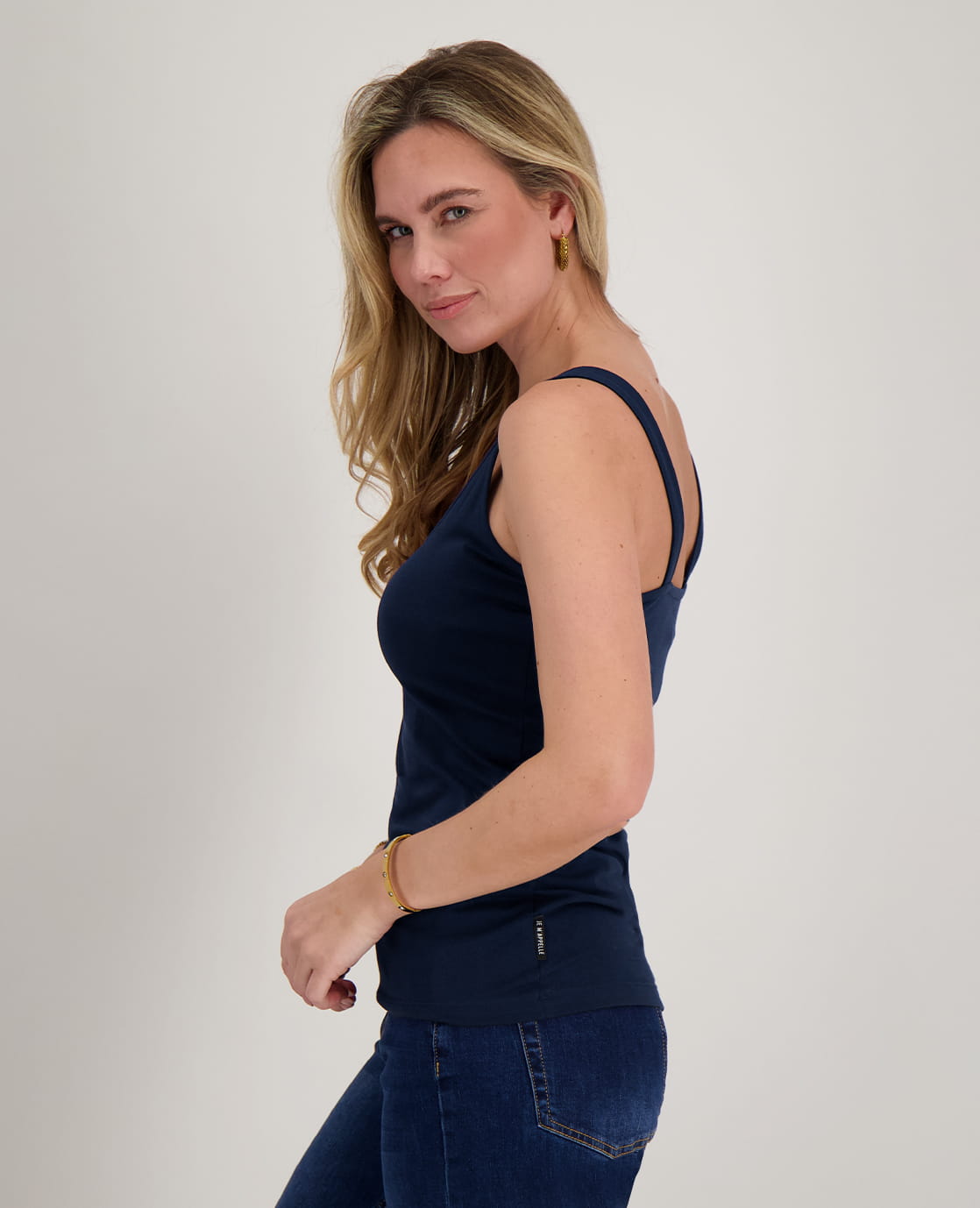 Je m'appelle Tops Tanktop | Indigo Blue