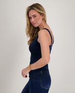 Je m'appelle Tops Tanktop | Indigo Blue