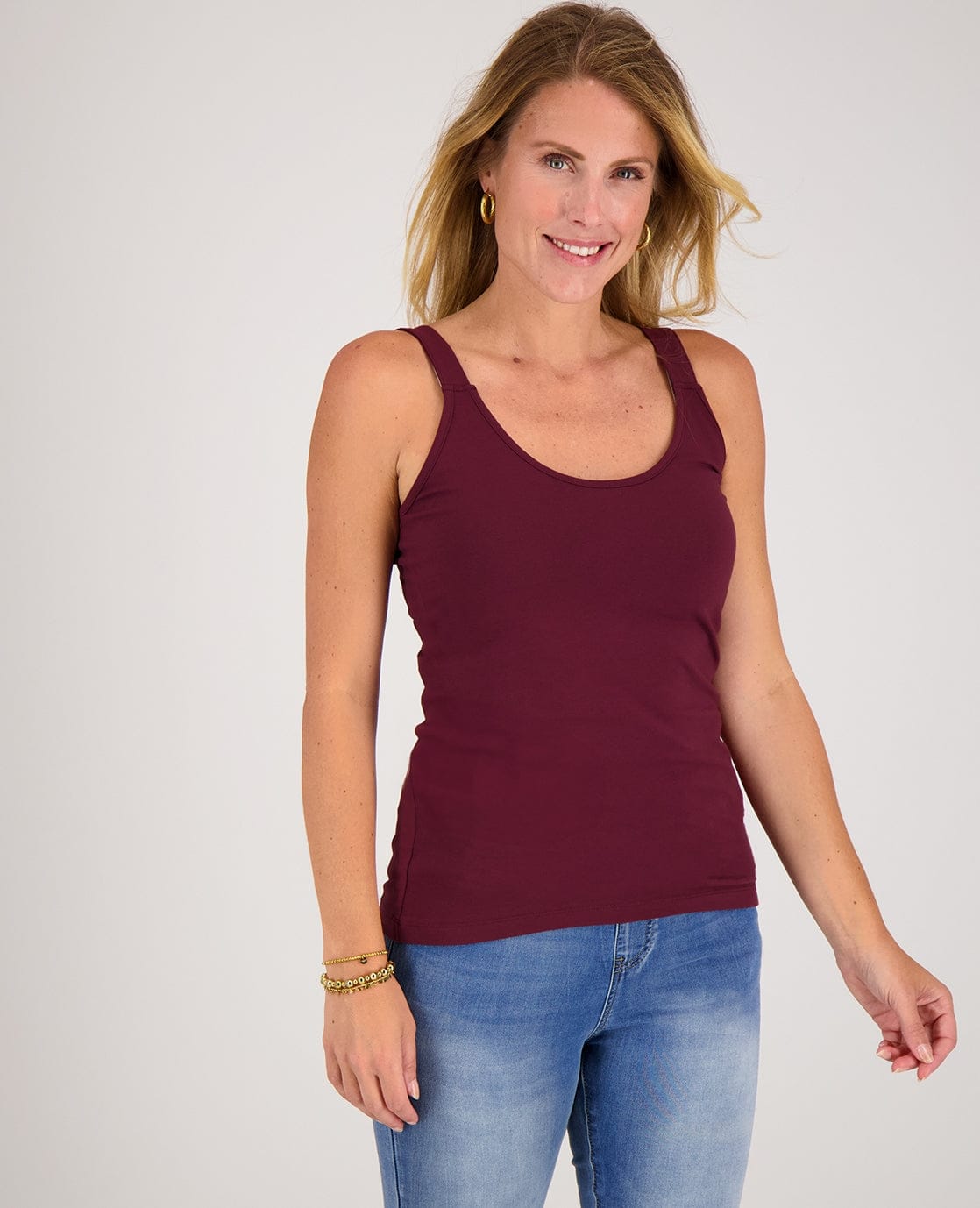 Je m'appelle Tops Burgundy / XS Tanktop | Burgundy