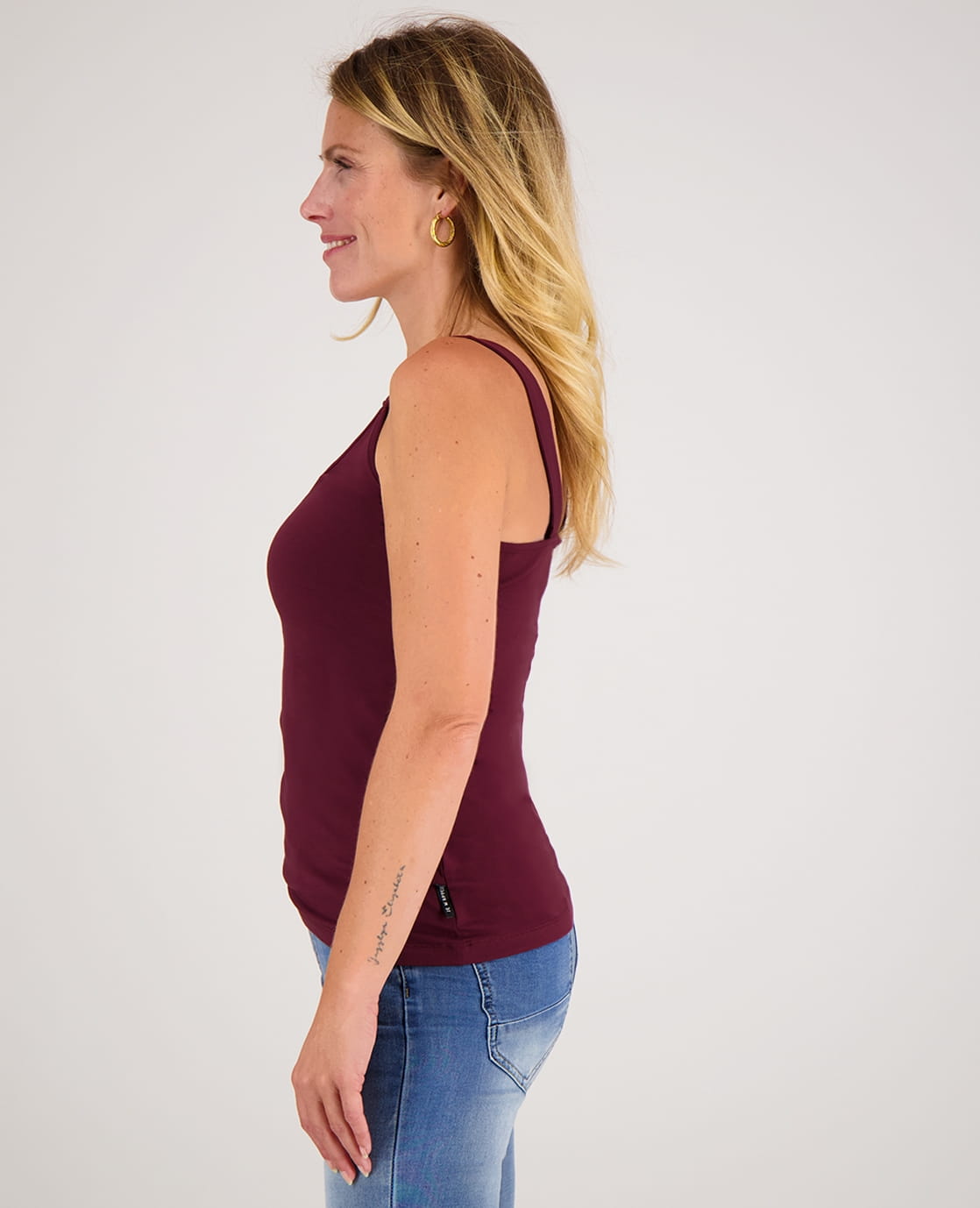 Je m'appelle Tops Tanktop | Burgundy