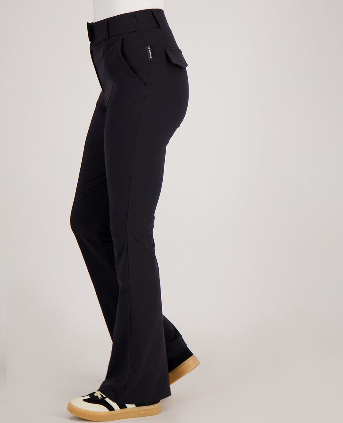 Je m'appelle Broeken Pant Lyon Flare Travel +++ | Zwart