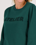 Je m'appelle Tops Sweater Ella | Bottle Green