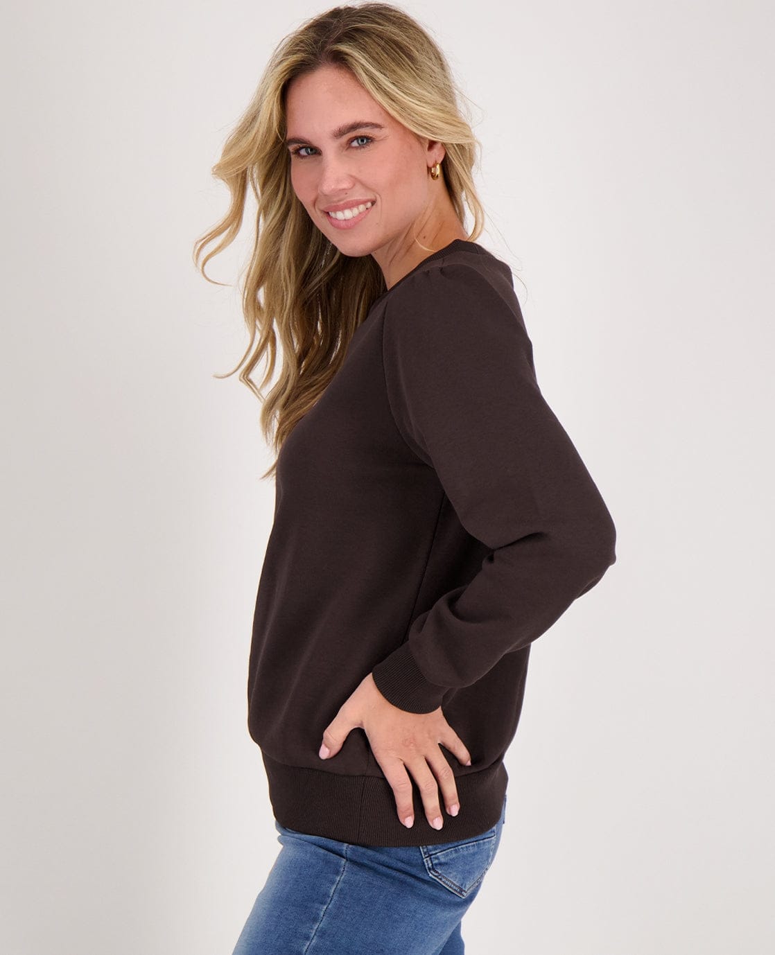 Je m'appelle Tops Sweater Ella | Coffee