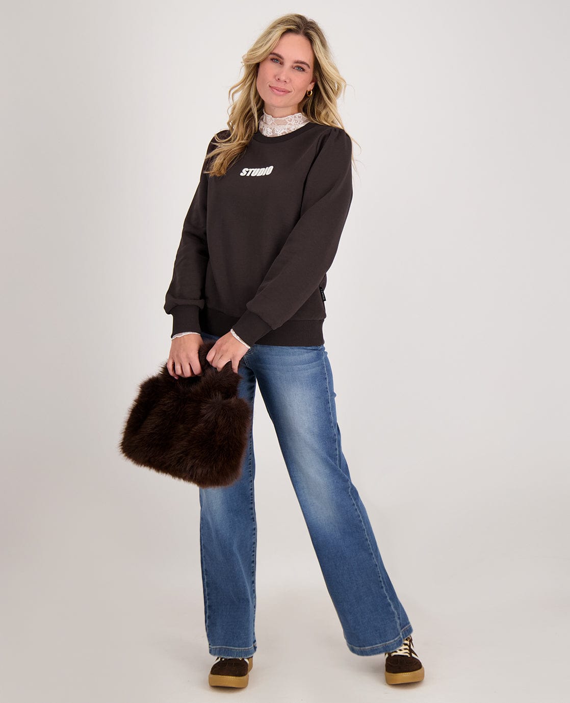 Je m'appelle Tops Sweater Ella | Coffee