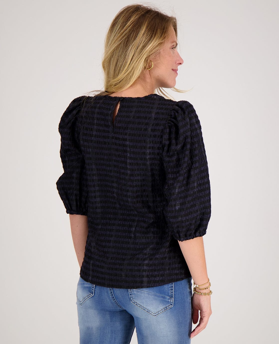 Je m'appelle Tops Top Marlou | Zwart/Donkerblauw