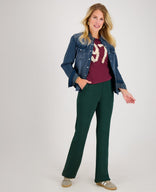 Je m'appelle Broeken Pant Flare | Bottle Green
