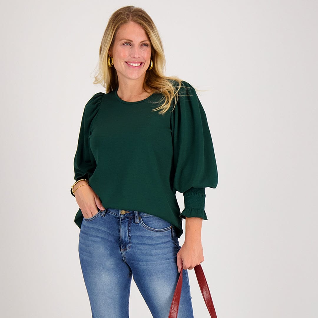 Je m'appelle Tops Bottle Green / XS Top Ela | Bottle Green