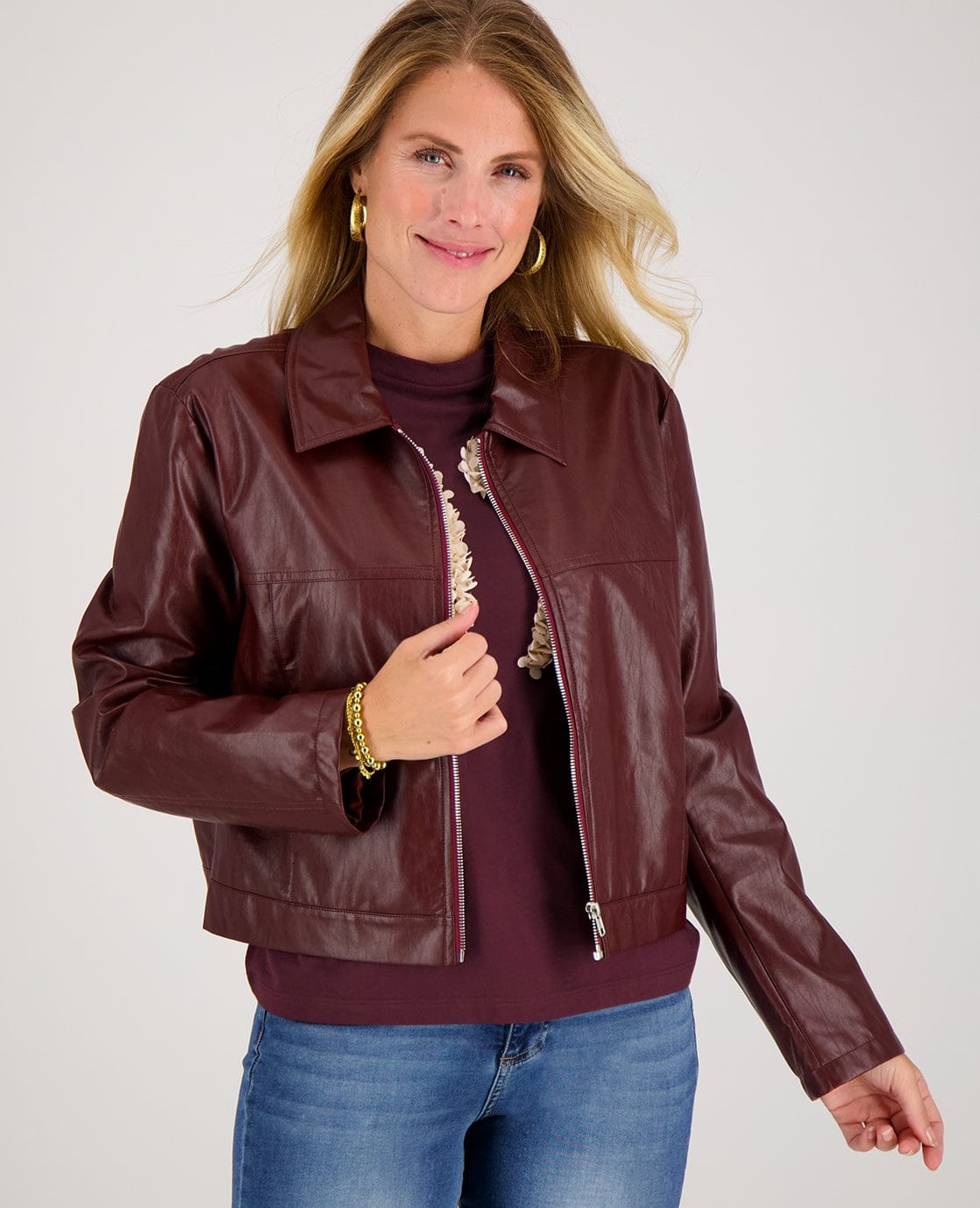 Je m'appelle Jassen Jacket Demi | Dark Burgundy