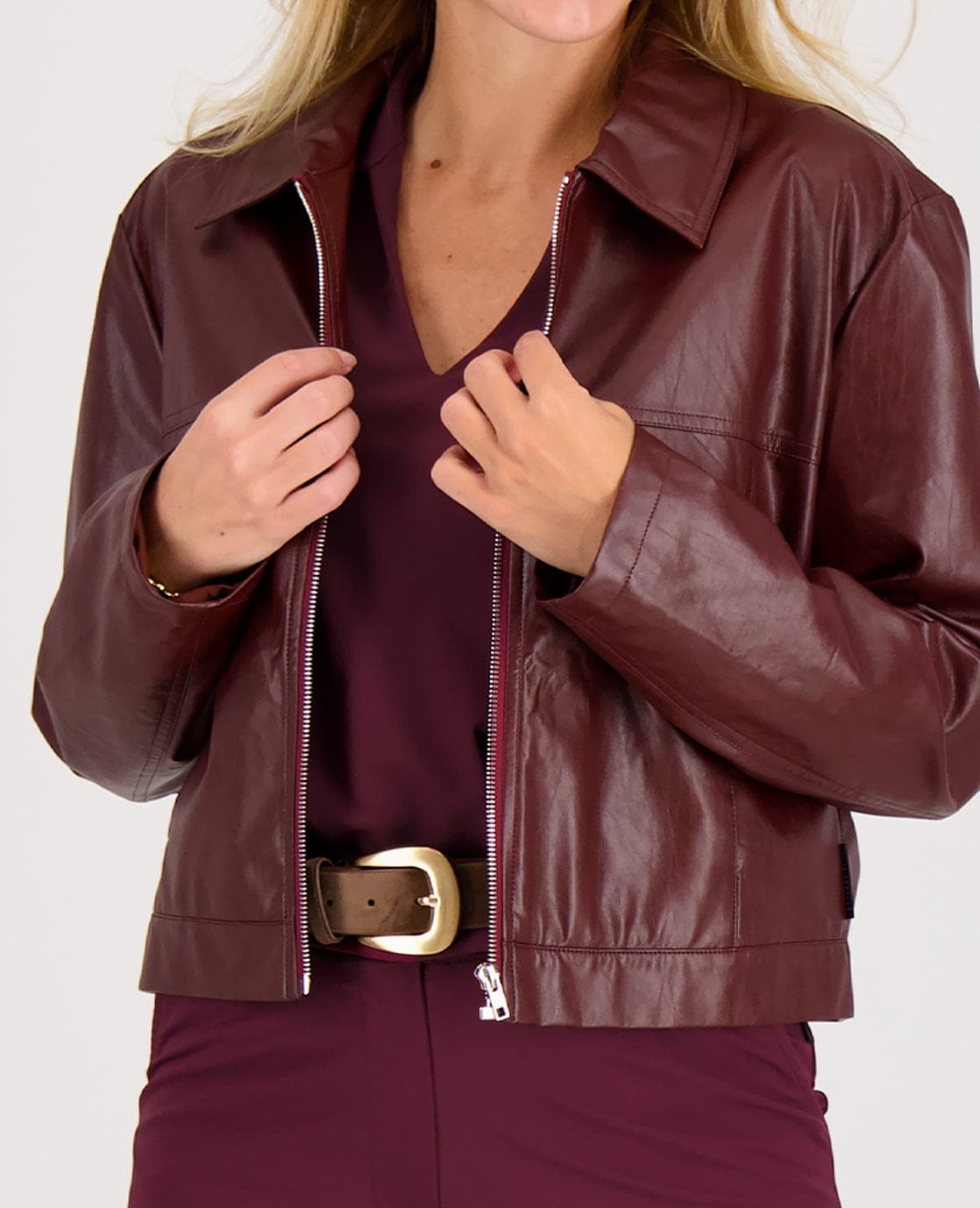 Je m'appelle Jassen Jacket Demi | Dark Burgundy