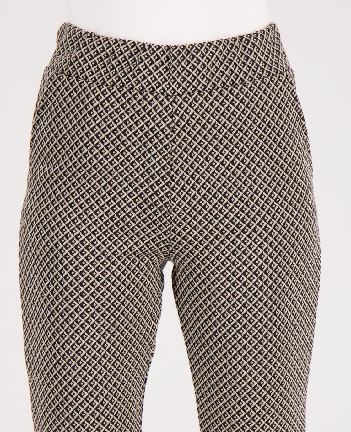 Je m'appelle Broeken Pant Flare Jacky | Dark Greige/Zwart