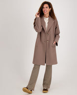Je m'appelle Broeken Pant Flare Jacky | Dark Greige/Coffee