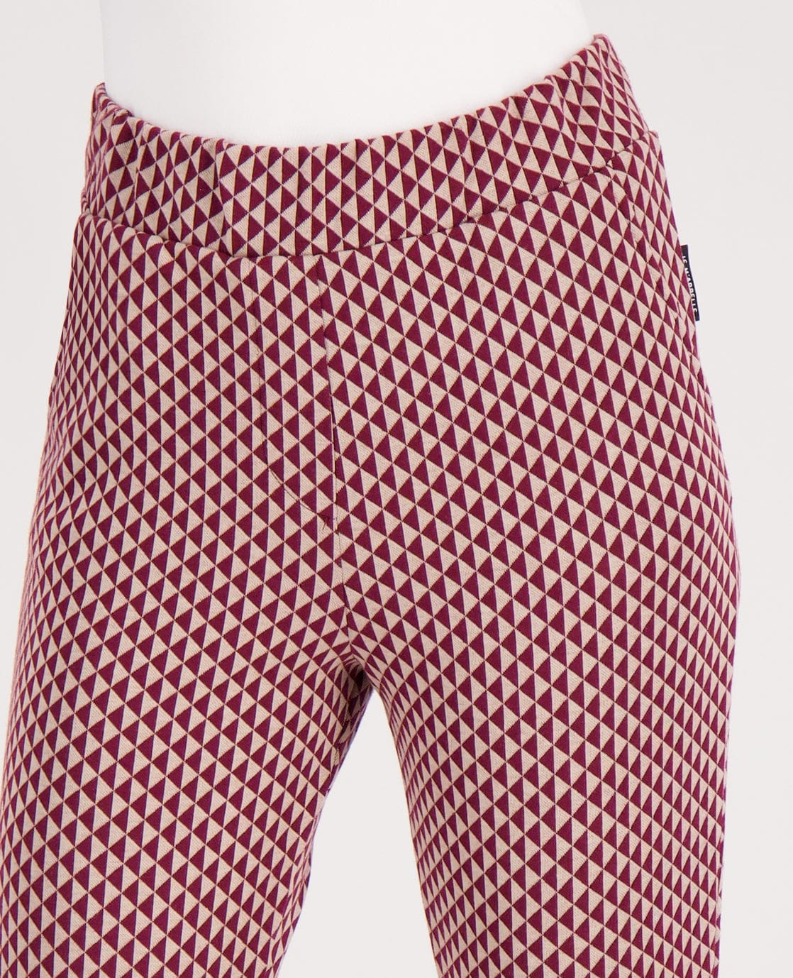 Je m'appelle Broeken Pant Flare Jacky | Burgundy/Dark Greige