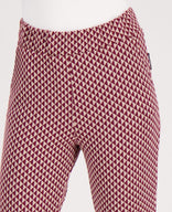 Je m'appelle Broeken Pant Flare Jacky | Burgundy/Dark Greige