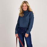 Je m'appelle Tops Top Studs | Medium Denim Blue