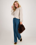 Je m'appelle Tops Top Pintuck | Light Taupe