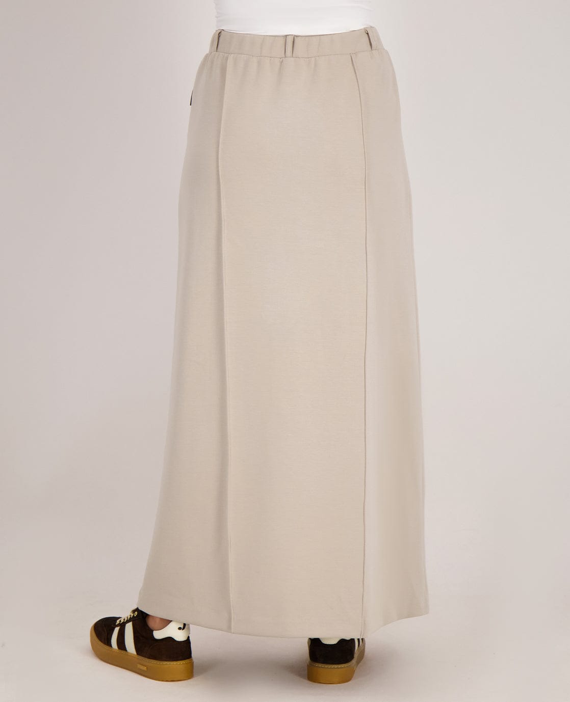 Je m'appelle Jurken Skirt Pintuck | Light Taupe