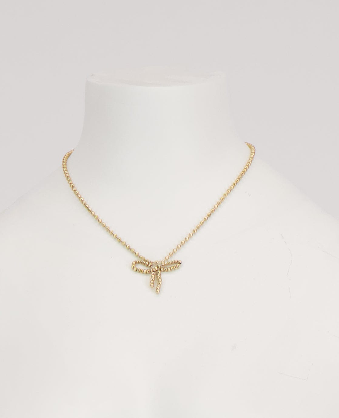 Je m'appelle Accessoires Goud / One Size Necklace Bow | Goud