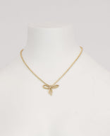 Je m'appelle Accessoires Goud / One Size Necklace Bow | Goud