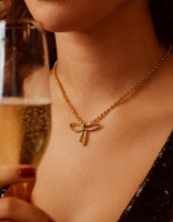 Je m'appelle Accessoires Goud / One Size Necklace Bow | Goud