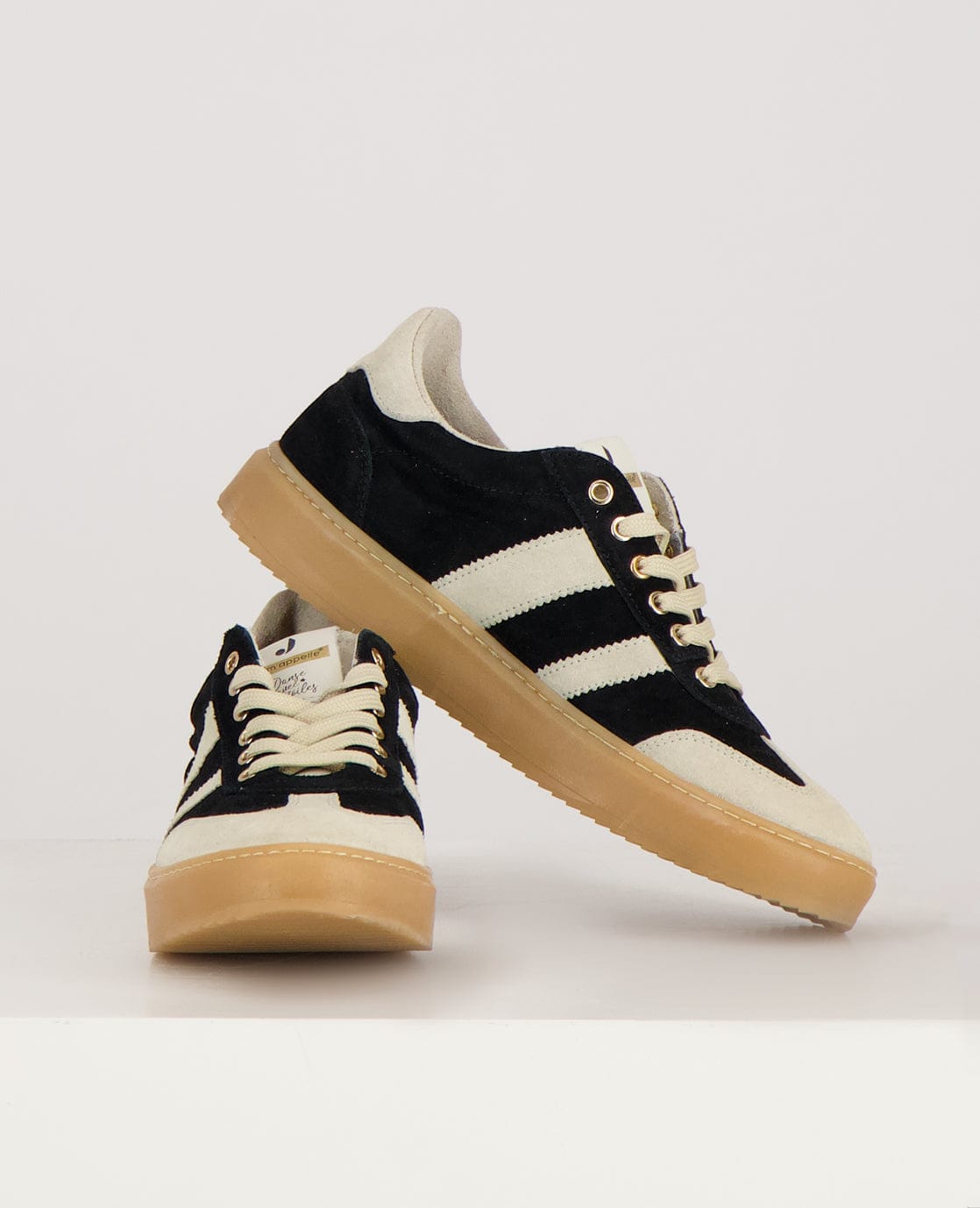 Je m'appelle Schoenen Zwart/Greige / 37 Sneakers Stripes | Zwart/Greige