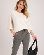 Je m'appelle Tops Pull Knitted | Ecru Melange