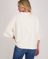 Je m'appelle Tops Pull Knitted | Ecru Melange
