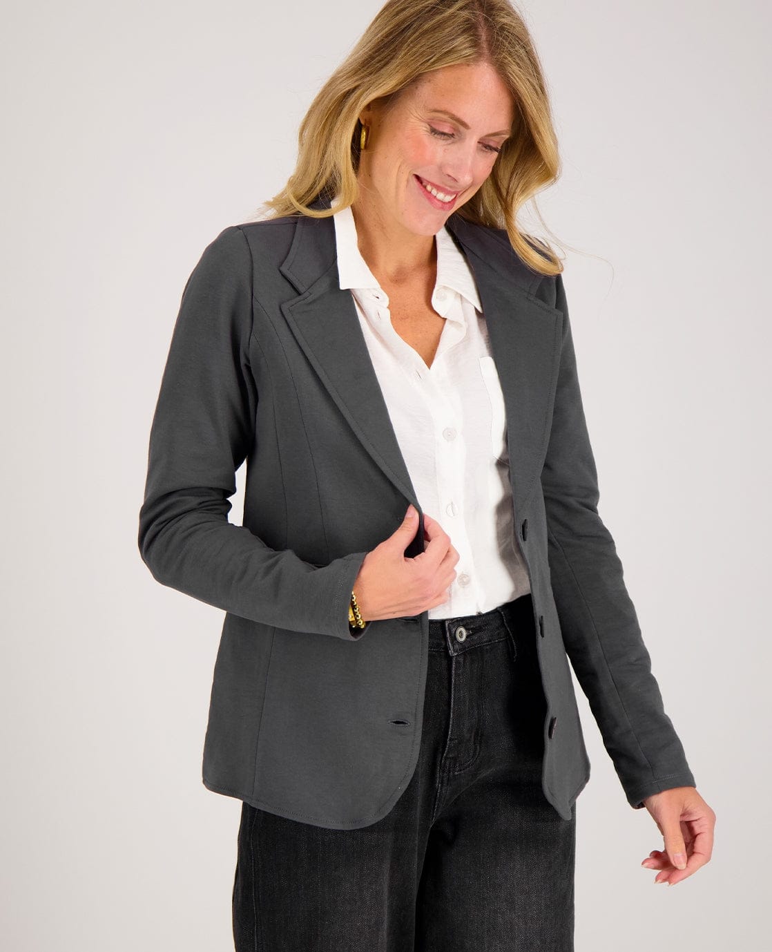 Je m'appelle Jassen Antracite Grey / XS Blazer Easy | Antracite Grey