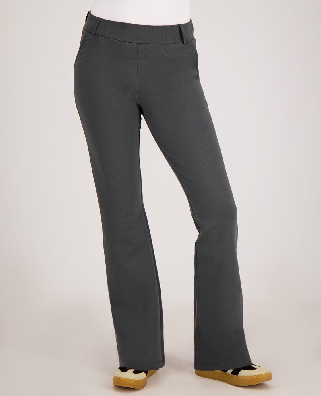 Je m'appelle Broeken Pant Flare Easy | Antracite Grey