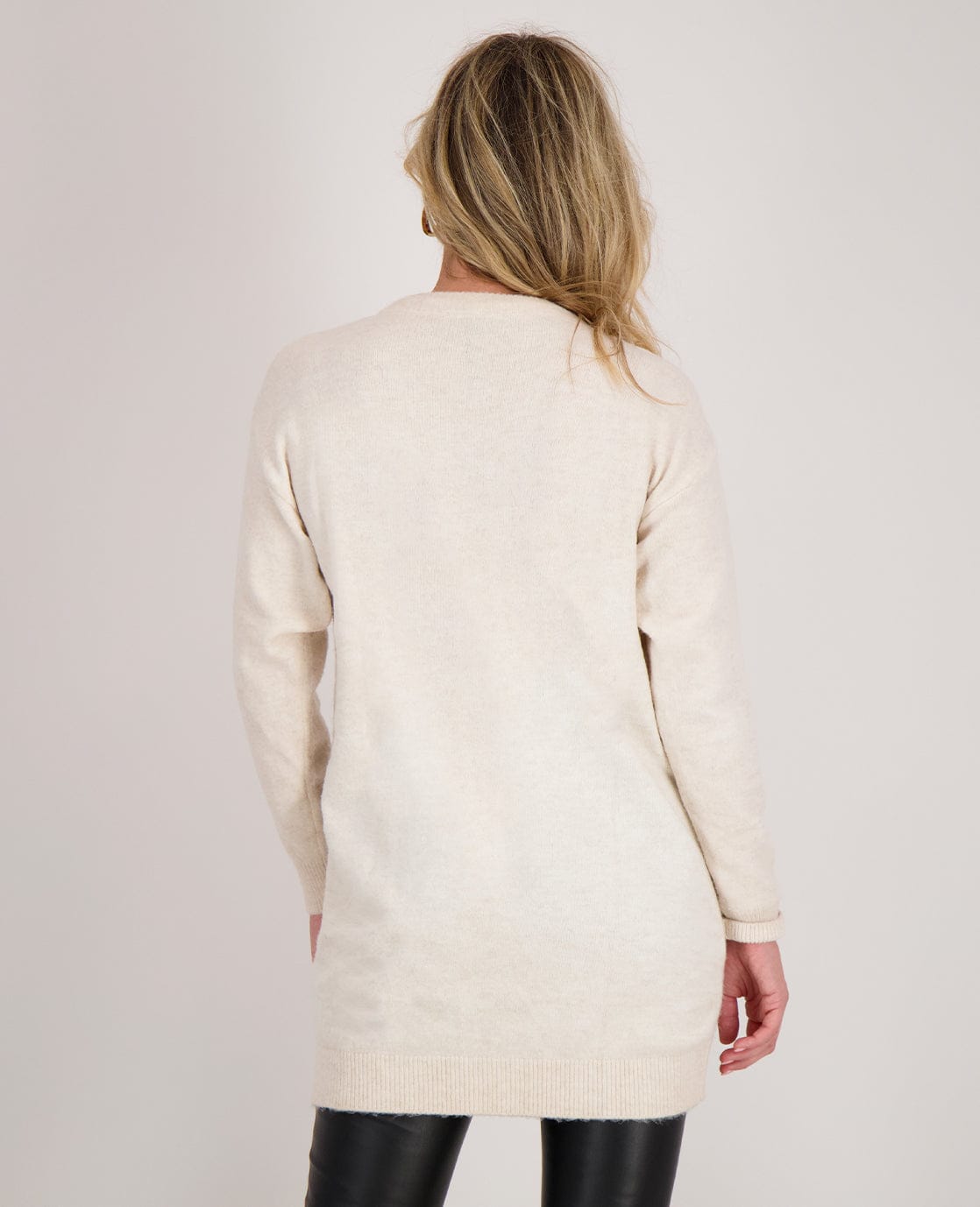 Je m'appelle Vesten Veste Mara Longue | Ecru Melange