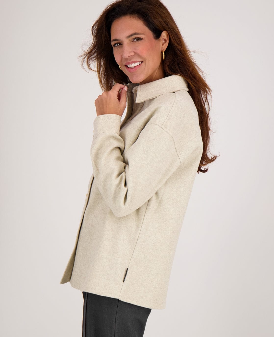 Je m'appelle Jassen Blousejacket Jany | Ecru Melange