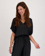 Je m'appelle Tops Zwart / XS Top Scarlet | Zwart