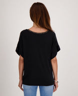 Je m'appelle Tops Top Scarlet | Zwart