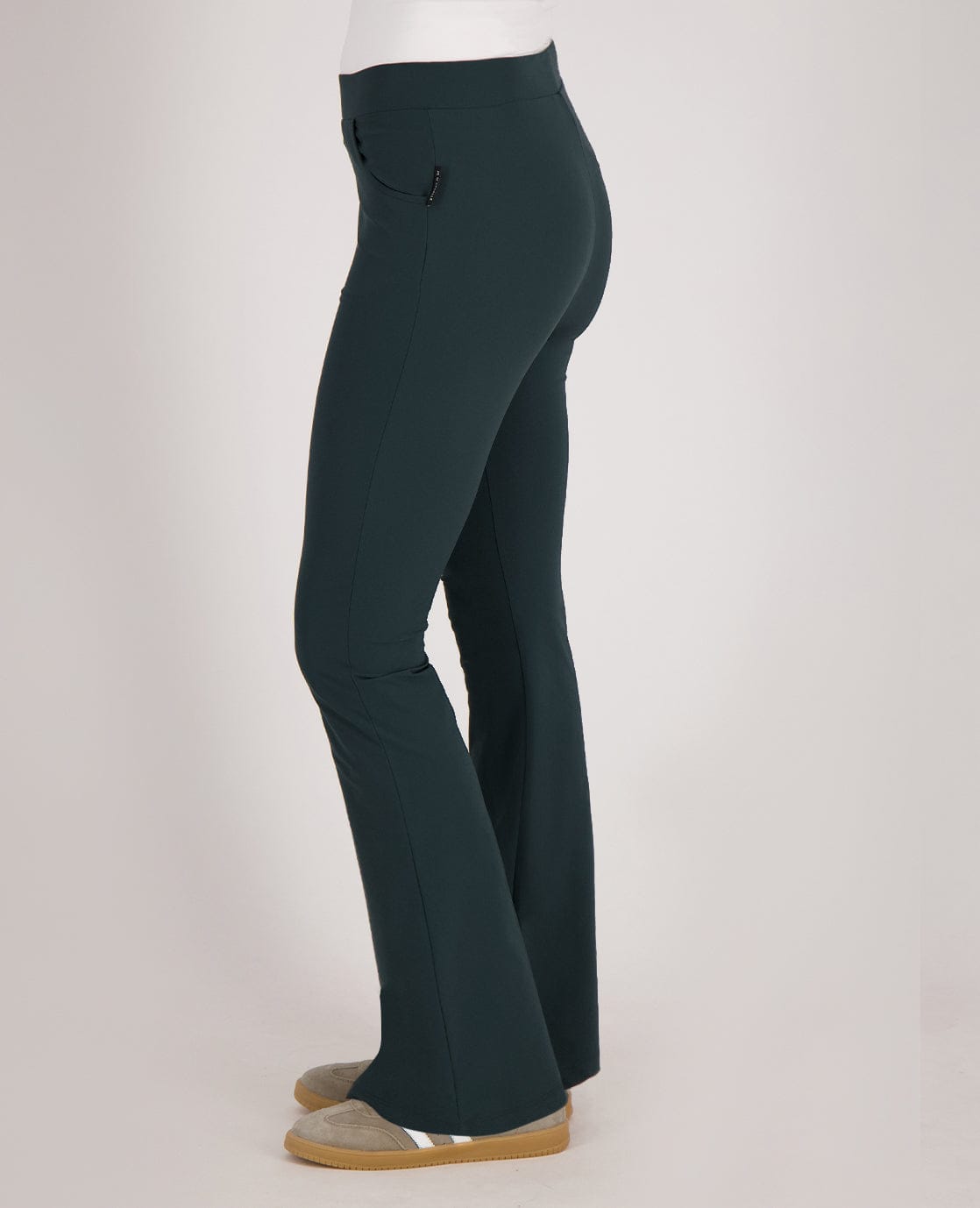 Je m'appelle Broeken Pant Flare Amber | Peacock Green