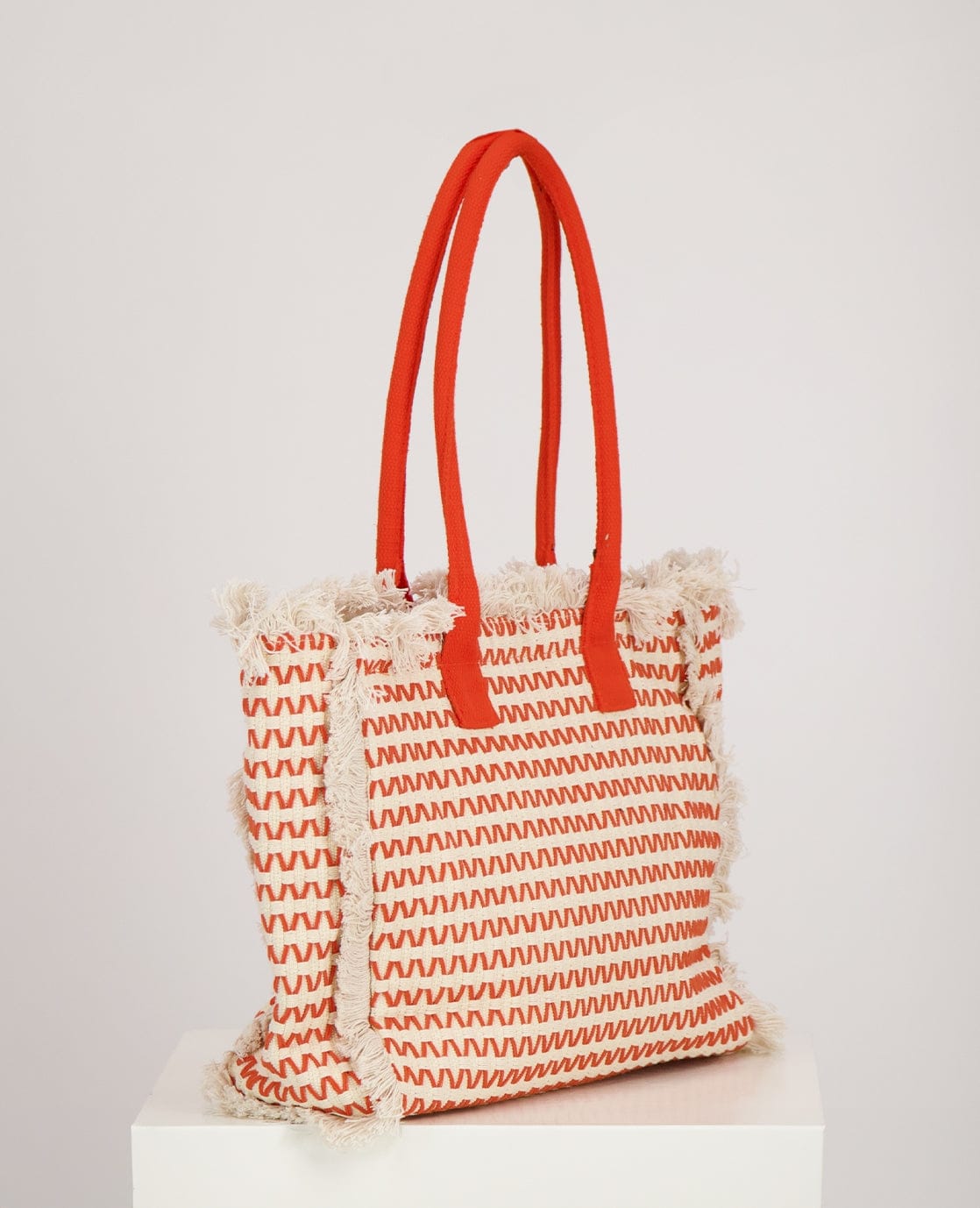 Je m'appelle Accessoires Ecru / Orange / One Size Bag | Ecru / Orange