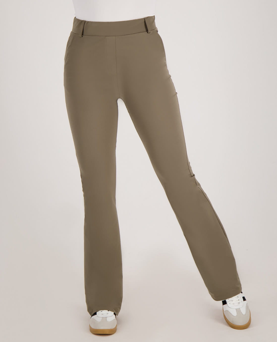 Je m'appelle Broeken Taupe / XS / (32'') Pant Flare Travel | Taupe